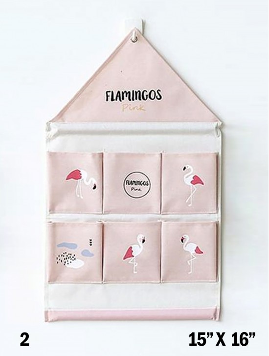 Flamingo 6 Pocket Organizer Storage Rack